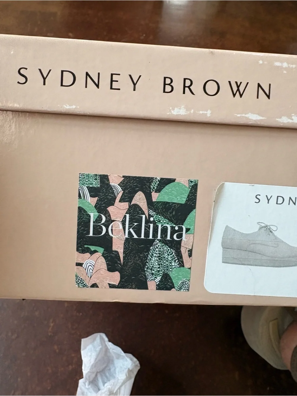 Sydney Brown Platform Derby Vegan Size 39